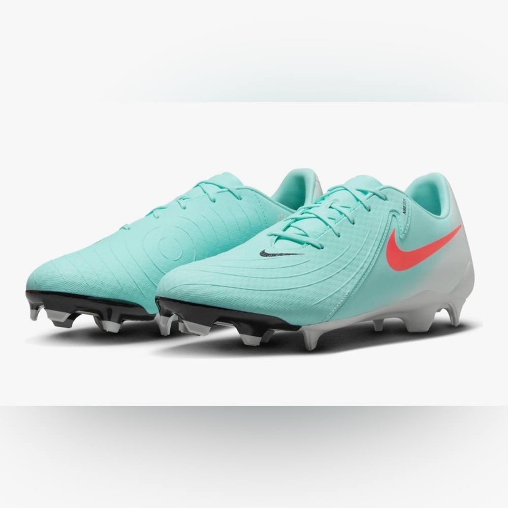 Nike Phantom GX II Club FG/MG Soccer Cleats Mad Energy Pack Mint Red NEW W Tags.